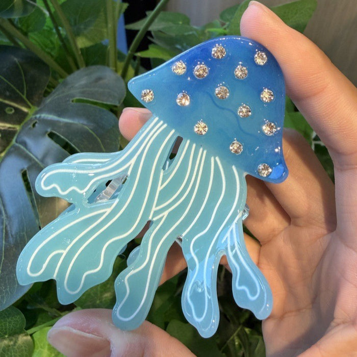Wholesale Tropical Fish Design Acrylic Hair Clip Ocean Series Trout Claw Clip