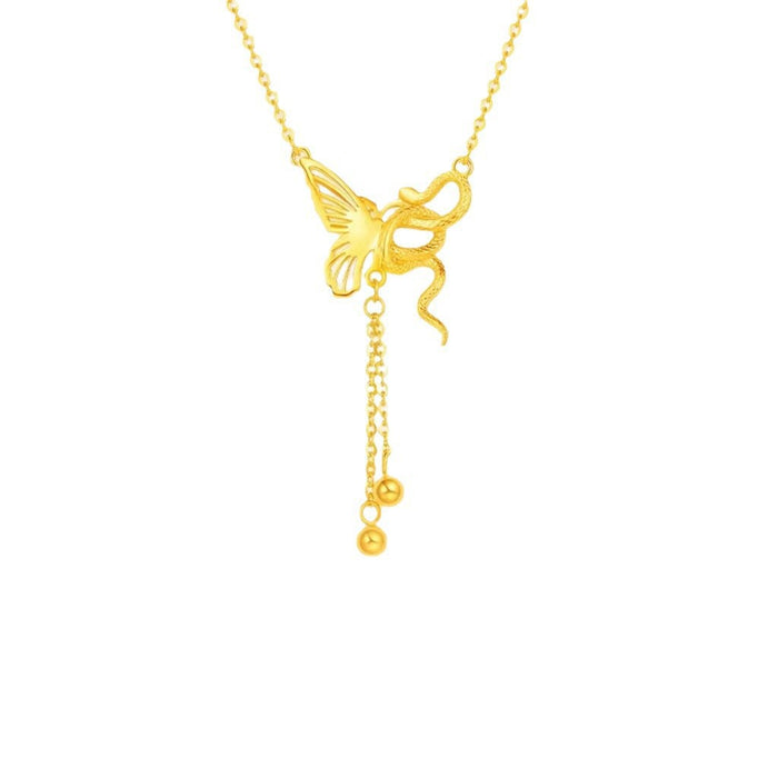 Wholesale Zircon necklace new niche design titanium steel non fading collarbone chain