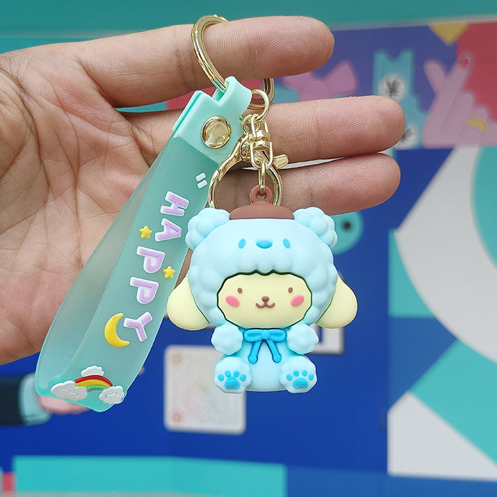 Wholesale Cartoon Silicone Doll Keychain JDC-KC-KuangK042