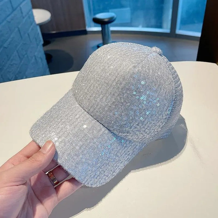 Wholesale Polyester  Glitter Baseball Net Cap JDC-FH-XuanWei001