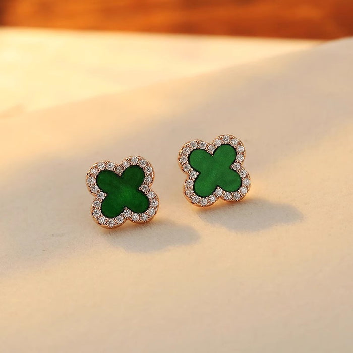 Wholesale Full Diamond Korean Temperament Earrings JDC-ES-Haow001