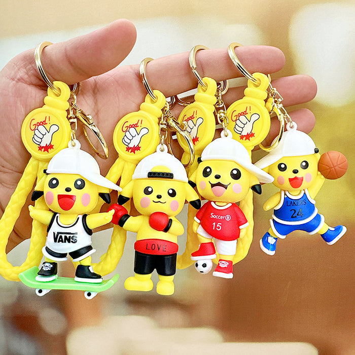 Wholesale Basketball Sports Silicone Keychain JDC-KC-RunX013