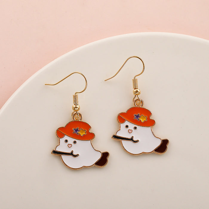 Wholesale   Earrings Temu Popular Devil Pumpkin Bat Holiday Earrings