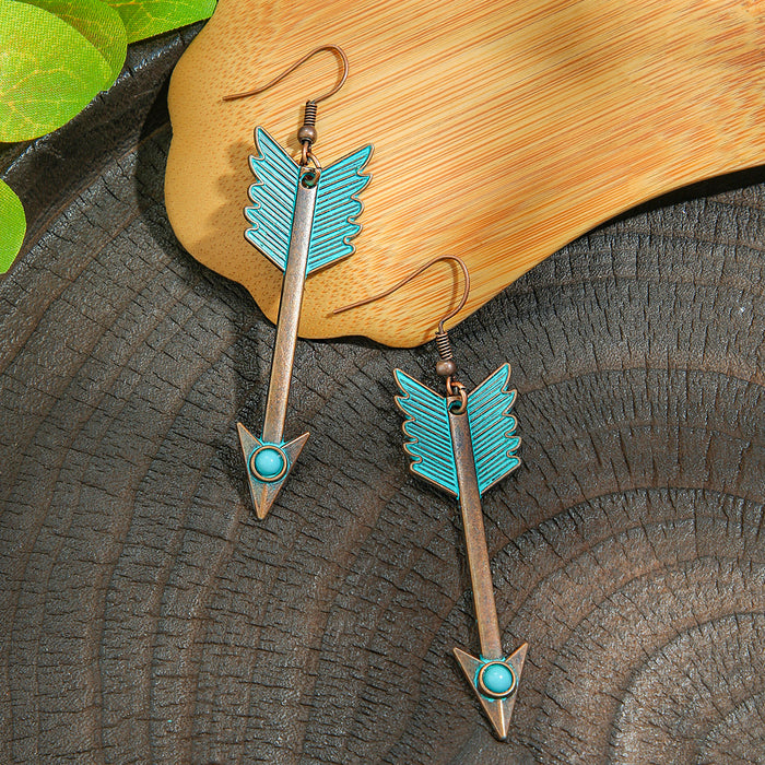 Wholesale Vintage Ethnic Geometric Earrings Fashion Jewelry Accessory MOQ≥2