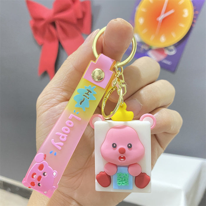 Wholesale PVC Cartoon Doll Keychain JDC-KC-WuYi017