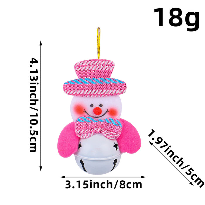 Wholesale Christmas Decorations Christmas Tree Pendants Old Man Doll Holding Bells Christmas Decorations Small Gifts