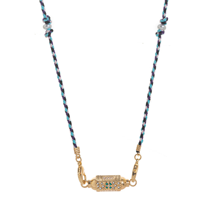 Wholesale Valentine' s Day Colorful Tarot Necklace Women' s Niche Star Eyes Gold-Plated Color-Preserving Pendant