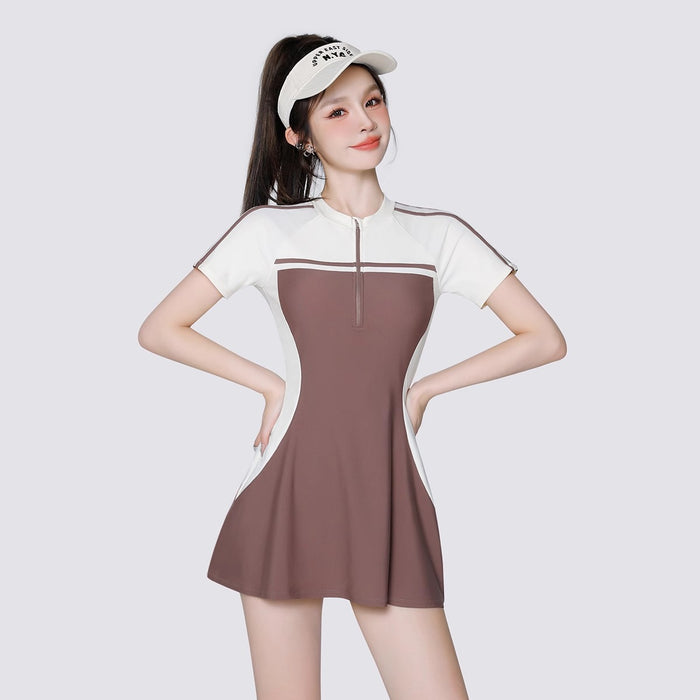 Wholesale Women's conservative one-piece swimsuit professional swimsuit