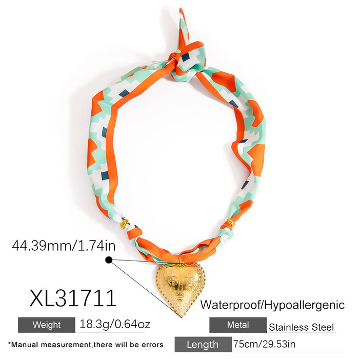 Wholesale Titanium Steel Necklace  Gold Accessible Luxury High-End Sun Flower Silk f Titanium Steel Color-Preserving Clavicle Chain Necklace