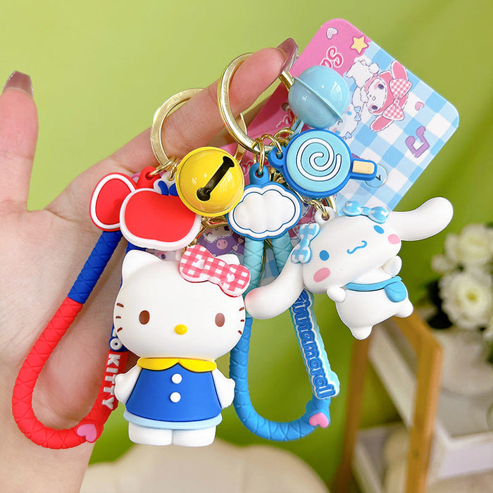 Wholesale Plaid Figure Keychain JDC-KC-YanG006