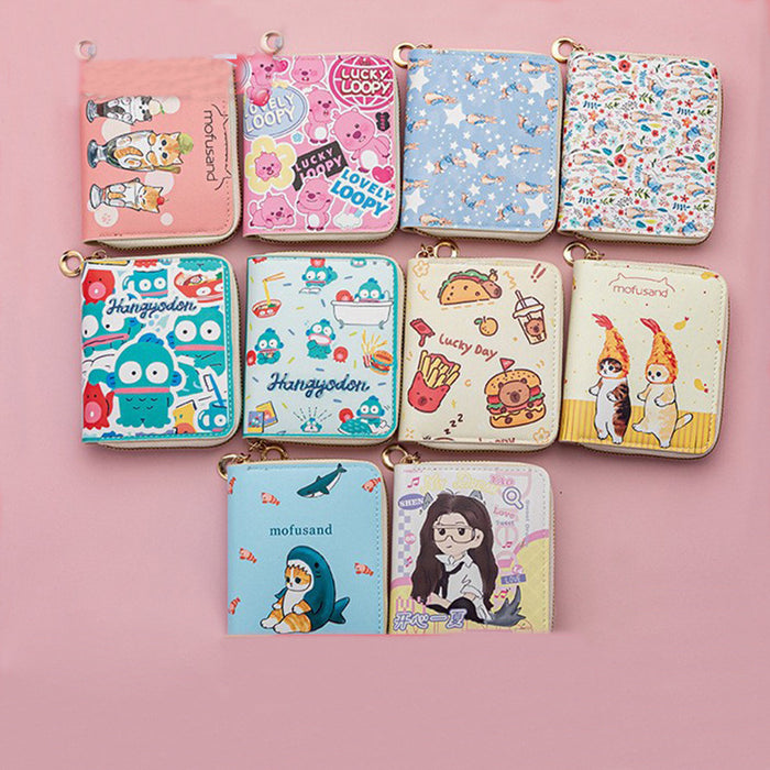 Wholesale Cute Cartoon Buckle Short Wallet