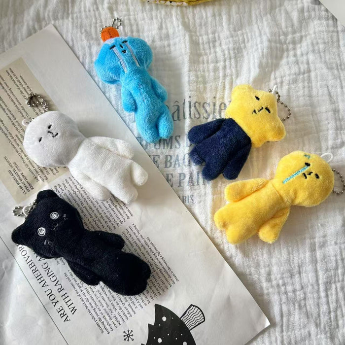 Wholesale Cartoon plush funny pendant, cute sand sculpture doll, keychain, backpack ornament, cute and fashionable hair accessory