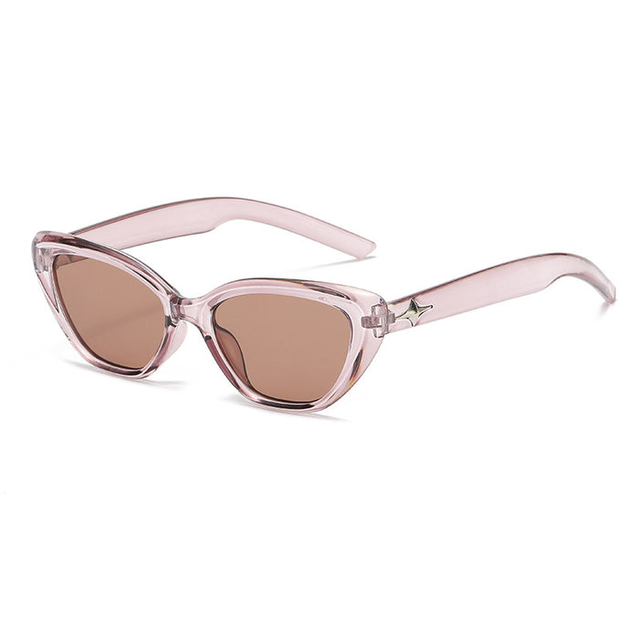 Wholesale Cat-eye small face sunglasses for women black small frame sunglasses sun protection style photo shoot