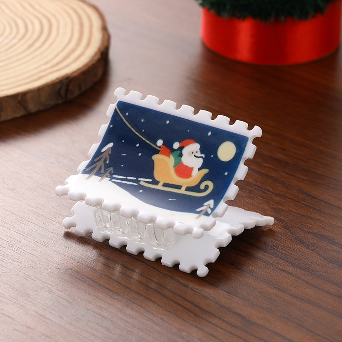 Wholesale Chic Acrylic Cartoon Shark Hair Clip For Women Christmas Fashion Accessory Gift