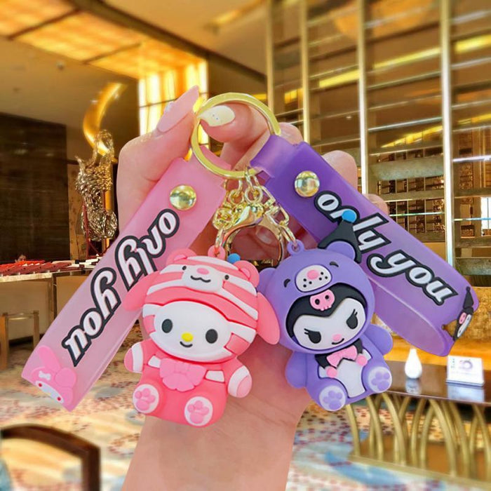 Wholesale Cartoon Doll Silicone Keychain JDC-KC-MingT281