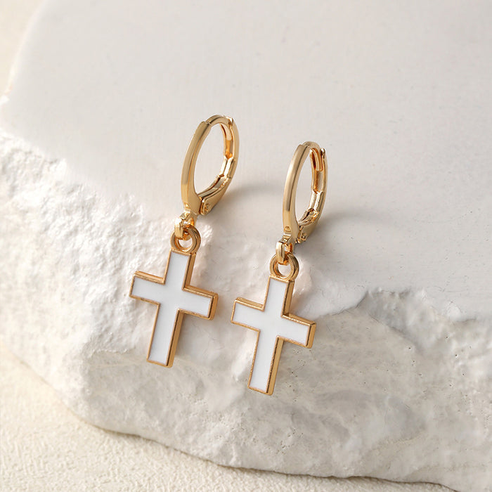 Wholesale Love Butterfly Knot Earnail Earpiece Cross Exquisite Earrings