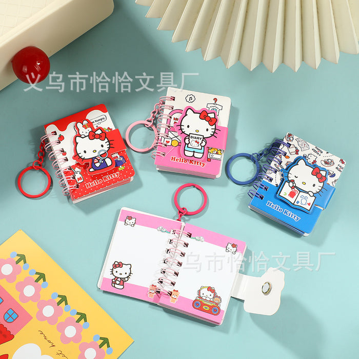 Wholesale 2pcs Coil Notebook High-Value Color Page Keychain Notebook