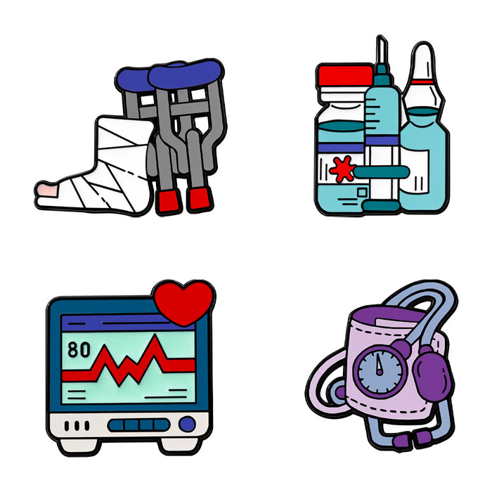 Wholesale Medical series cartoon cute badge pin alloy jewelry accessories