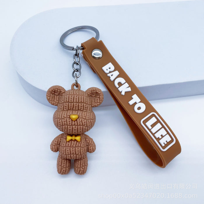 Wholesale cute cartoon silicone  key chain pendant bag pendant key chain