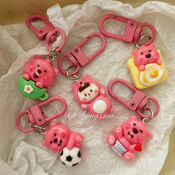 Wholesale Cute keychain cartoon pendant hanging decoration, student backpack accessories