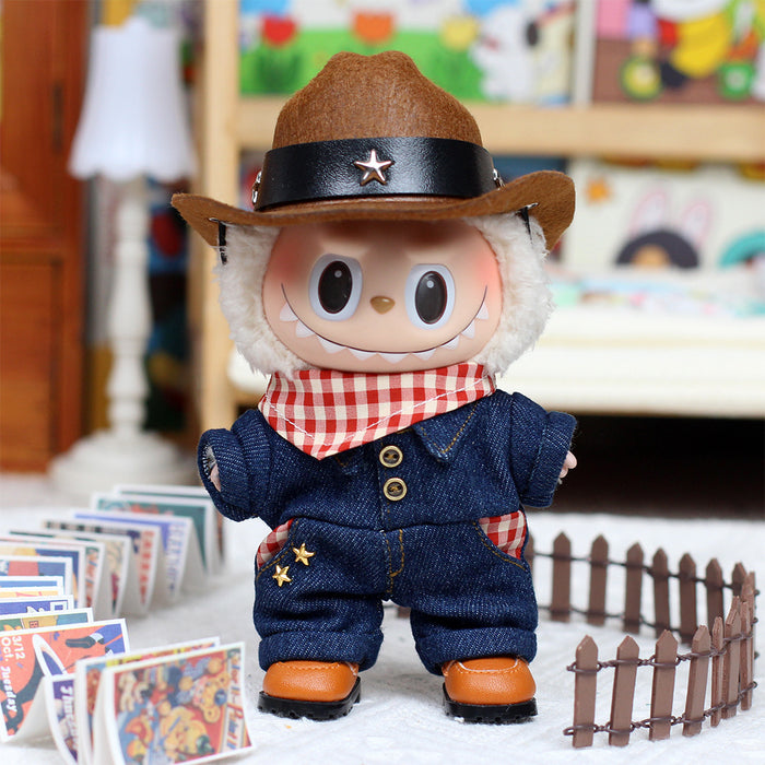 Wholesale 3pcs Doll Western Cowboy Bodysuit