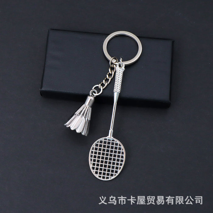 Wholesale Simulated Badminton Keychain Pendant Sports Souvenir Bag Pendant