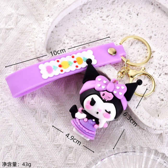 Wholesale Cartoon Silicone Cute Doll Keychain