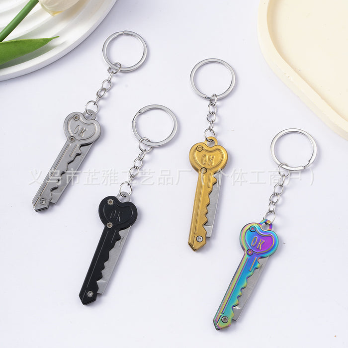 Wholesale Stainless Steel Self-defense Portable Portable Mini Multi-function Keychain JDC-KC-ZY031