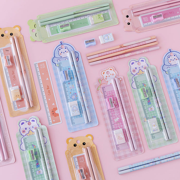 Wholesale School supplies set gift box gift package student pencil stationery