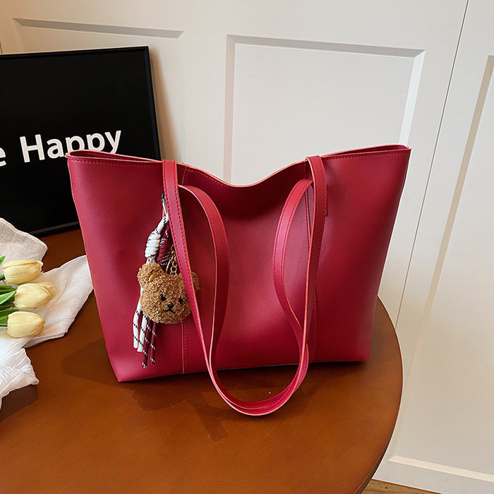 Wholesale Textured underarm bag women' s new simple versatile shoulder bag fashionable large capacity student commuter tote bag