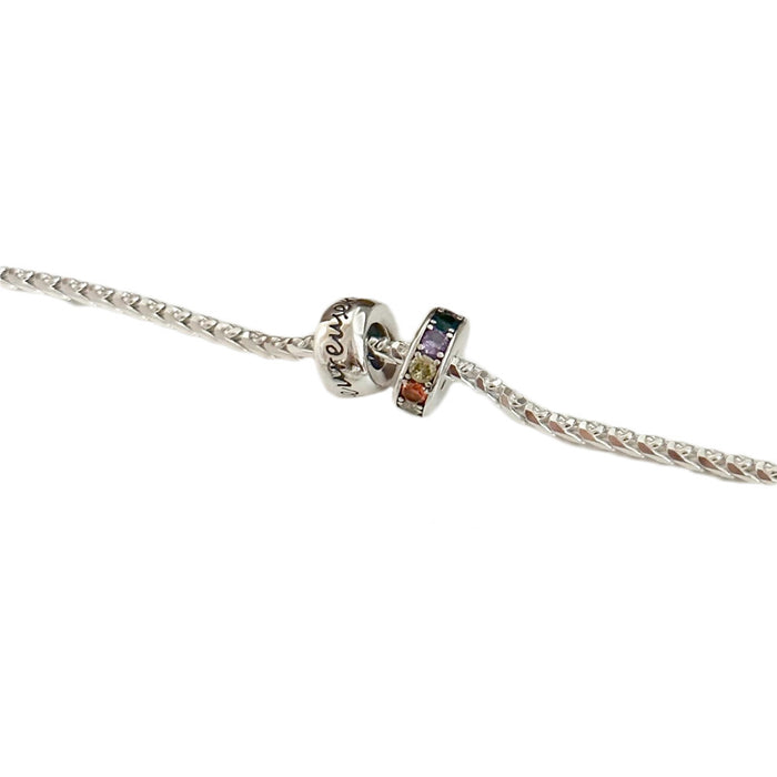 Wholesale colored diamond ring snake bone bracelet