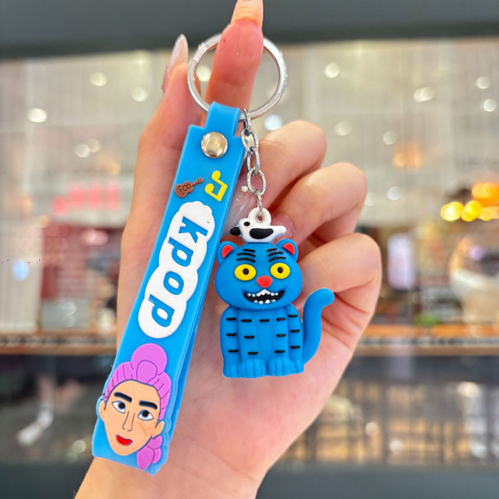 Wholesale PVC Keychain Bag Charm Korean Anime  Hunting Witch Squad Style Trendy Birthday Gift