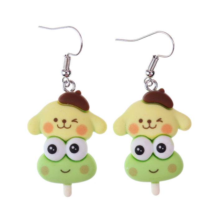 Wholesale Cartoon Food Resin Earrings JDC-ES-niqing020