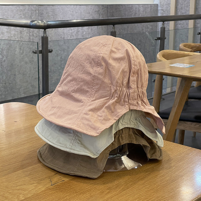 Wholesale New quick drying fisherman hat, simple, sun resistant, lightweight, breathable, short eave, elastic basin hat, large eave hat