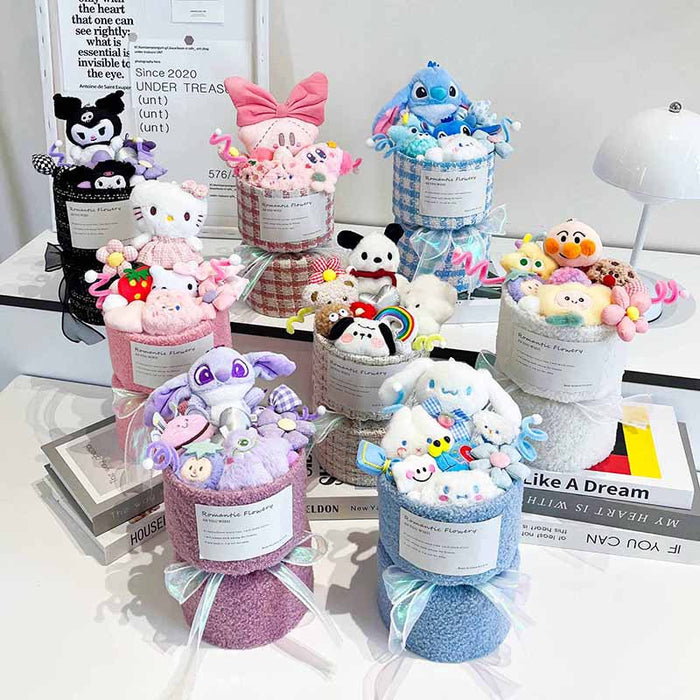 Wholesale Decorations Cute plush doll bouquet for Christmas.