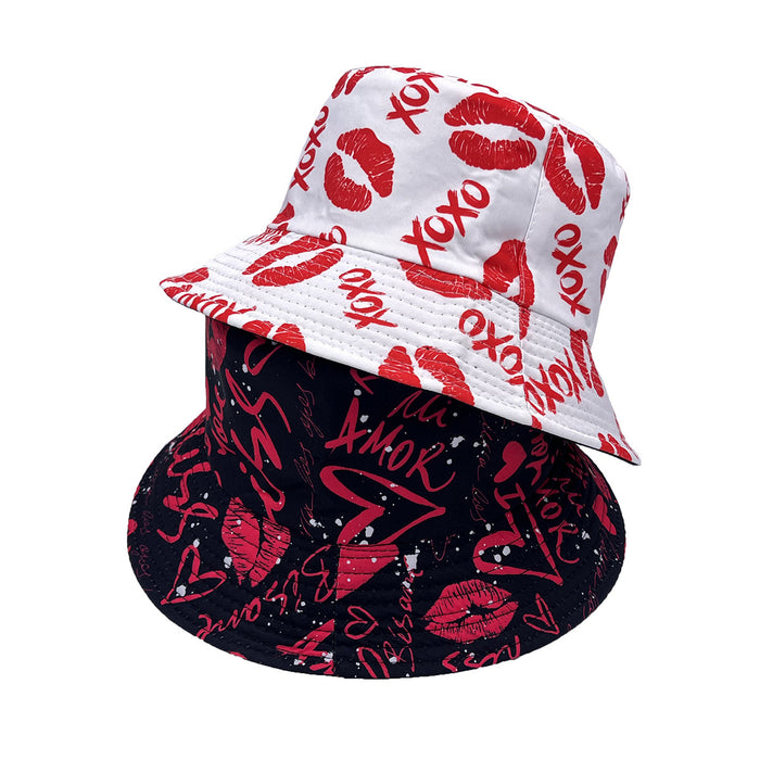 Wholesale Cotton Valentine's Day Bucket Hat JDC-FH-AXing018