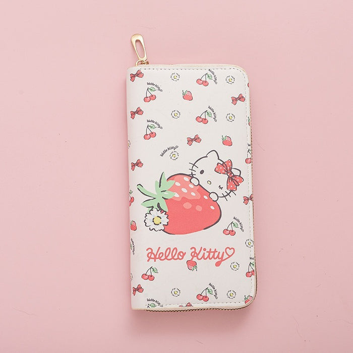 Wholesale Kitten Long Zipper Girl' s Wallet