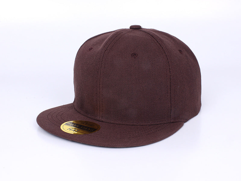 Wholesale Red Solid Color Baseball Cap Flat Brim Skateboard Hip Hop Adjustable Summer Fashion