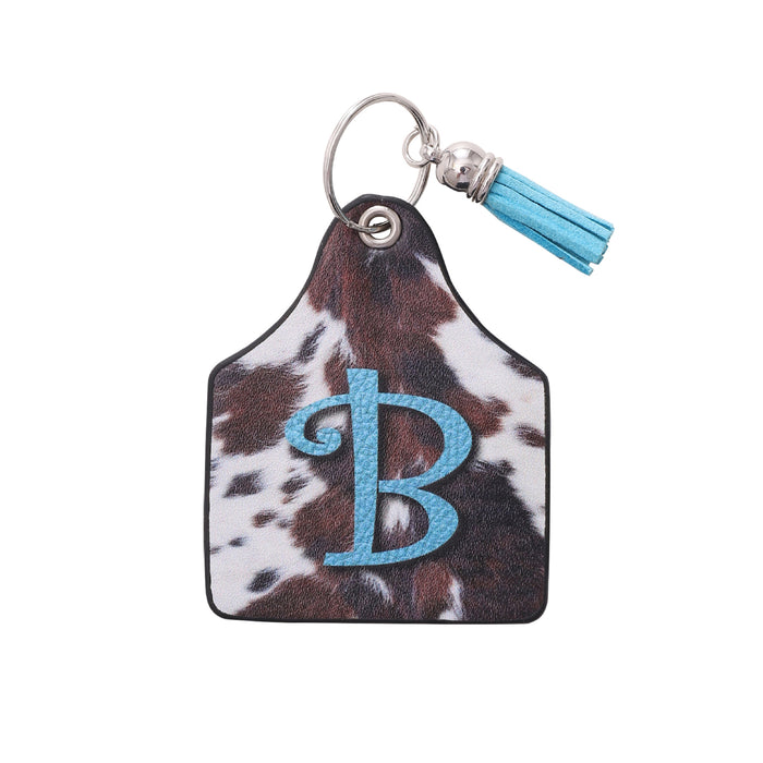 Wholesale Leather Western Style Cow Pattern Animal Keychain JDC-KC-YiTian004