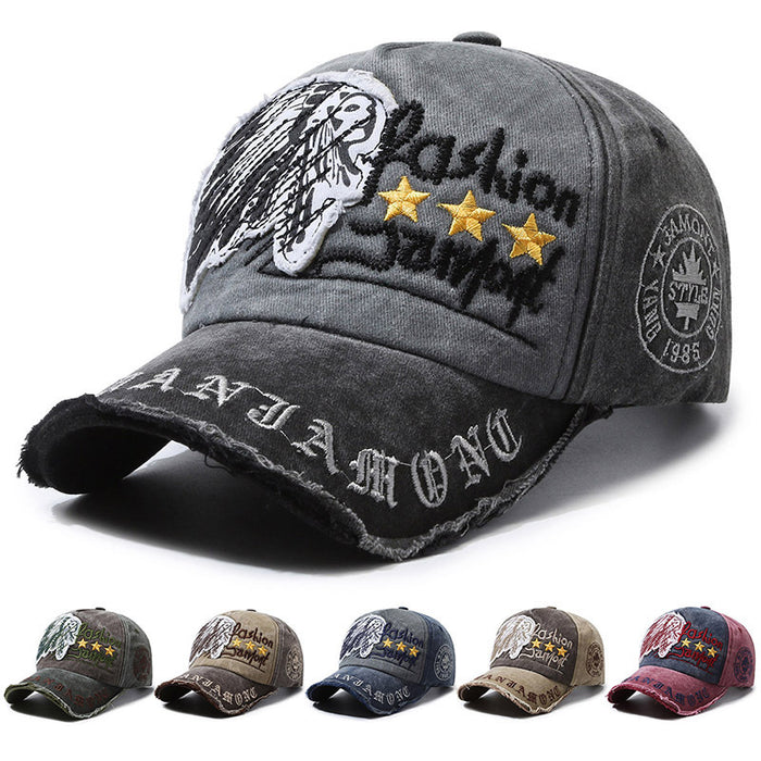 Wholesale Distressed soft-top baseball cap