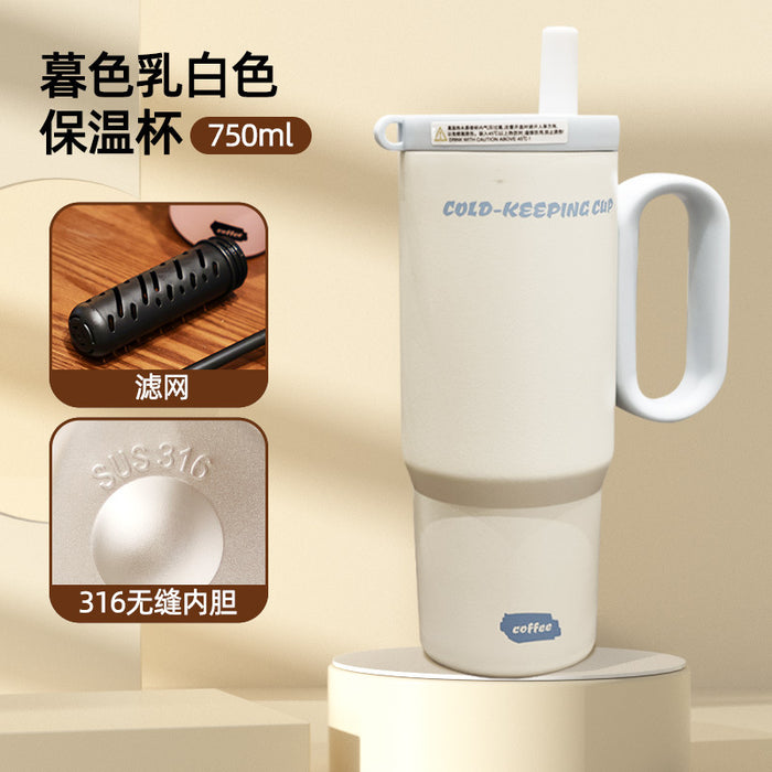 Wholesale Portable Stainless Steel Thermos for Students Drinking Straw Cup