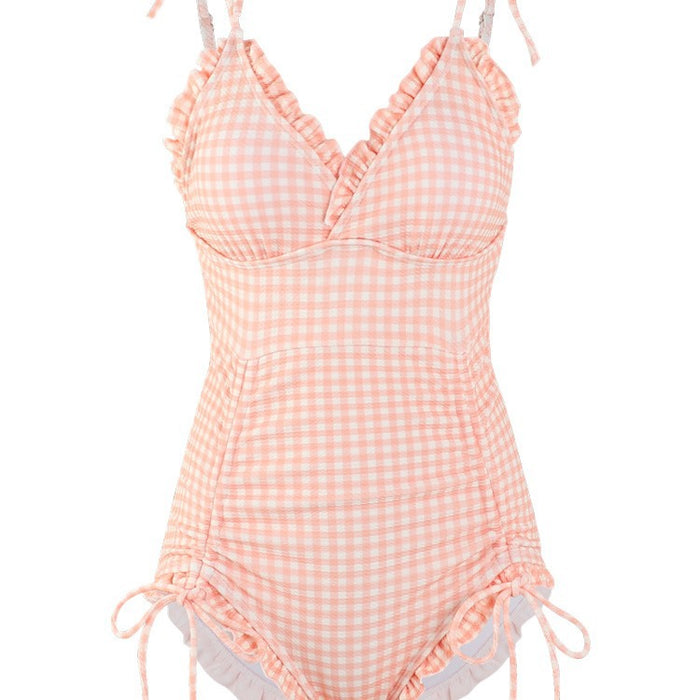 Wholesale Drawstring sling connected triangle style hot spring vacation swimsuit