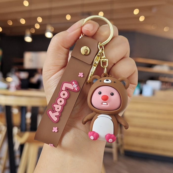 Wholesale  Cute  keychain pendant  doll ornaments  small gift cartoon car key chain