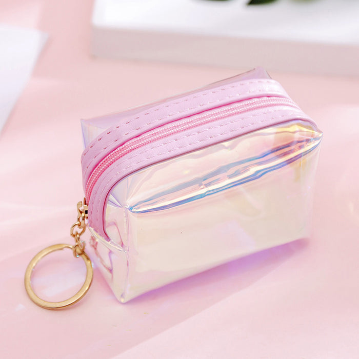 Wholesale PU Transparent Laser Coin Purse JDC-WT-YuanYi002