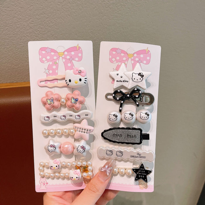 Wholesale Children' s Pink Cat Sweet Cartoon Hair Clips