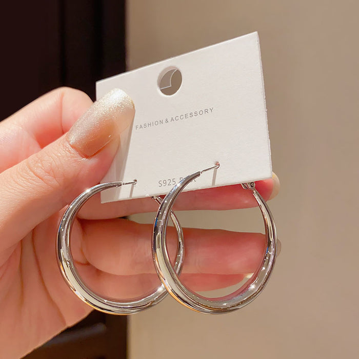 Wholesale Circle Earrings Women's Exaggerated Simple Cold Wind Earrings Niche