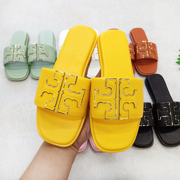 Wholesale of 2024 Summer New One Word Beach Casual Slippers JDC-SP-YaNuo002