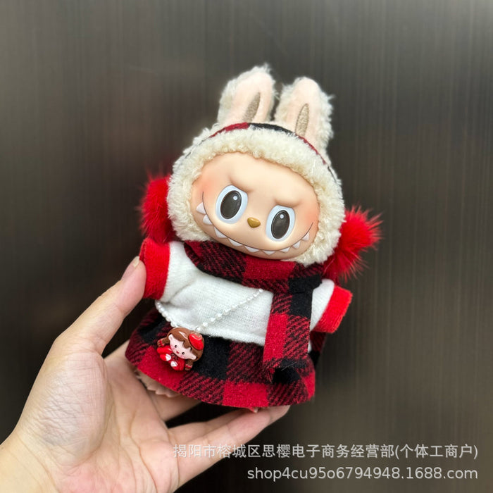 Wholesale 17cm mini doll clothes plush clothing replacement