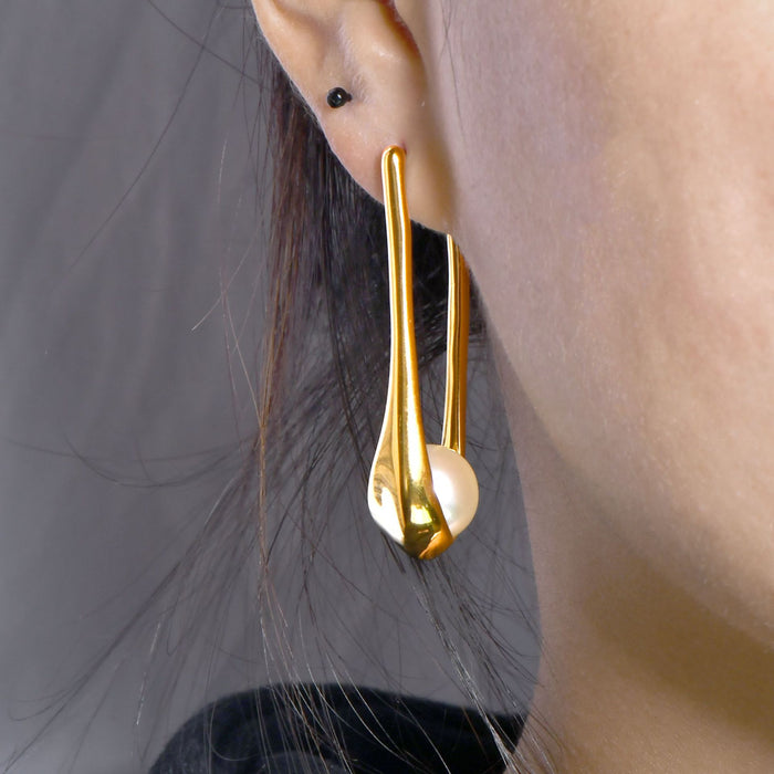 Wholesale Stainless Steel Pearl Earrings