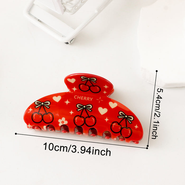 Wholesale PVC Claw Hair Clip Christmas Gingerbread Man Reindeer Women S Fashion Accessory